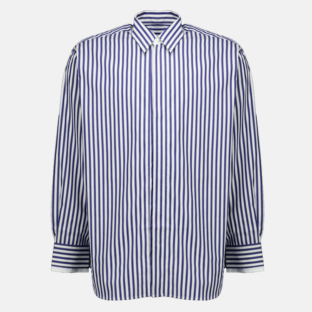 Chemises Chemise oversize à rayures Ami PARIS Bleu foncé Unisexe