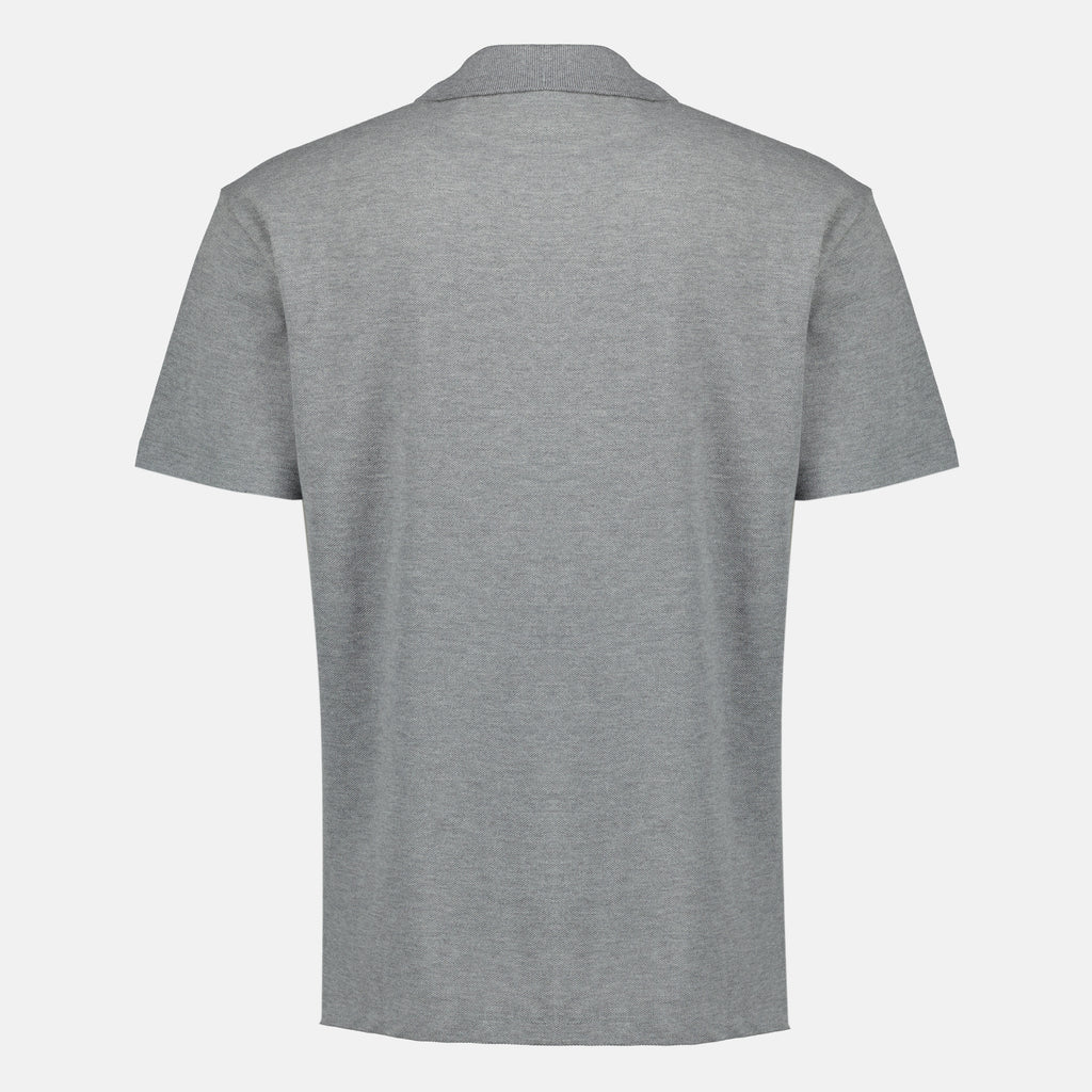 Immagine del Polo in Piquet di Cotone Grigio di Dior per Uomo - Collezione Primavera-Estate 2026 - Vista Posteriore