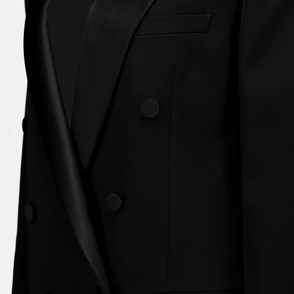 Vestes 블랙 울 블레이저 Saint Laurent Noir Femme