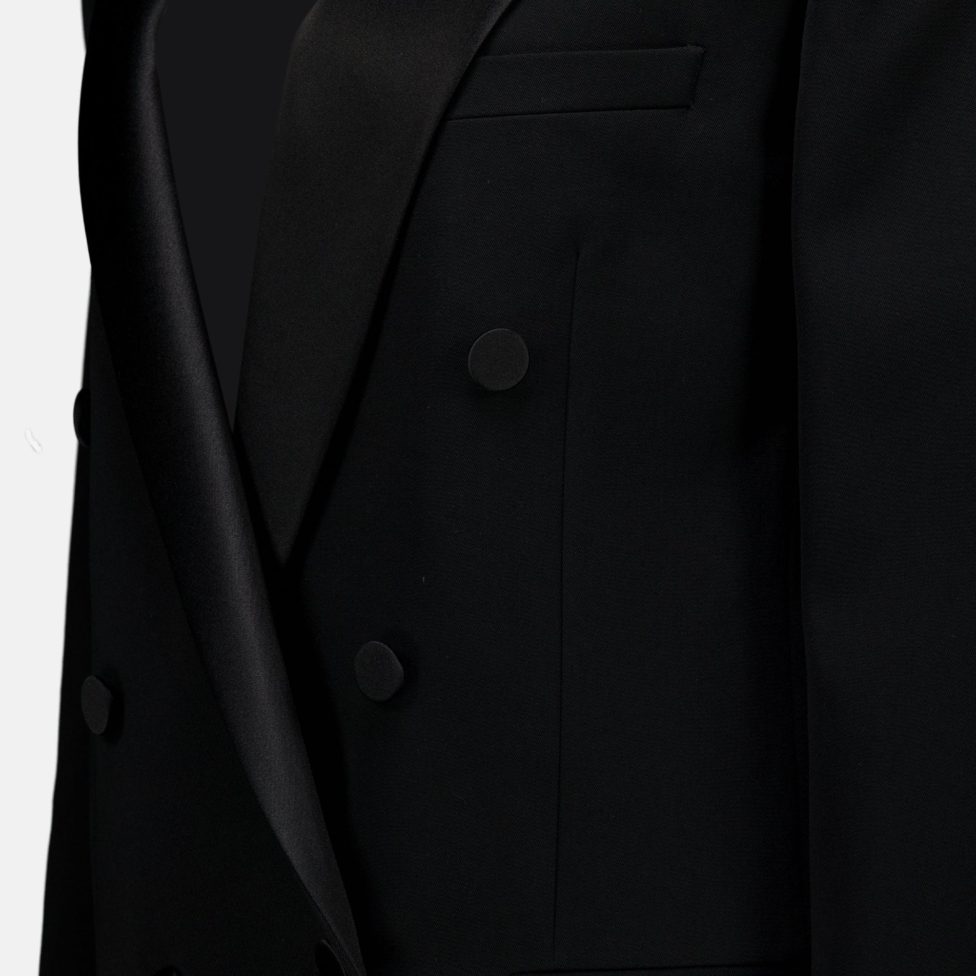 Vestes 블랙 울 블레이저 Saint Laurent Noir Femme