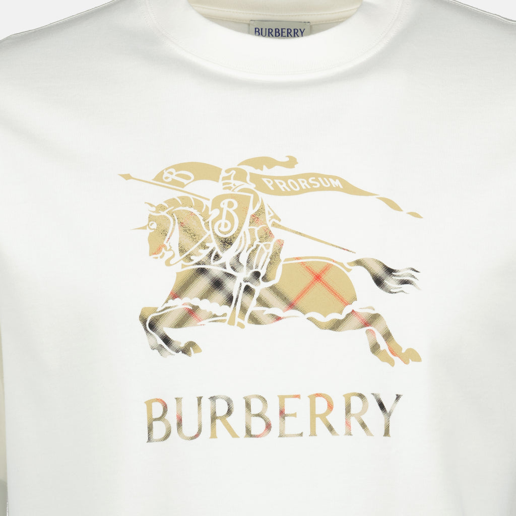 Bild des weißen EKD-T-Shirts der Marke Burberry für Herren - Frühjahr/Sommer 2026 - Detailansicht_1
