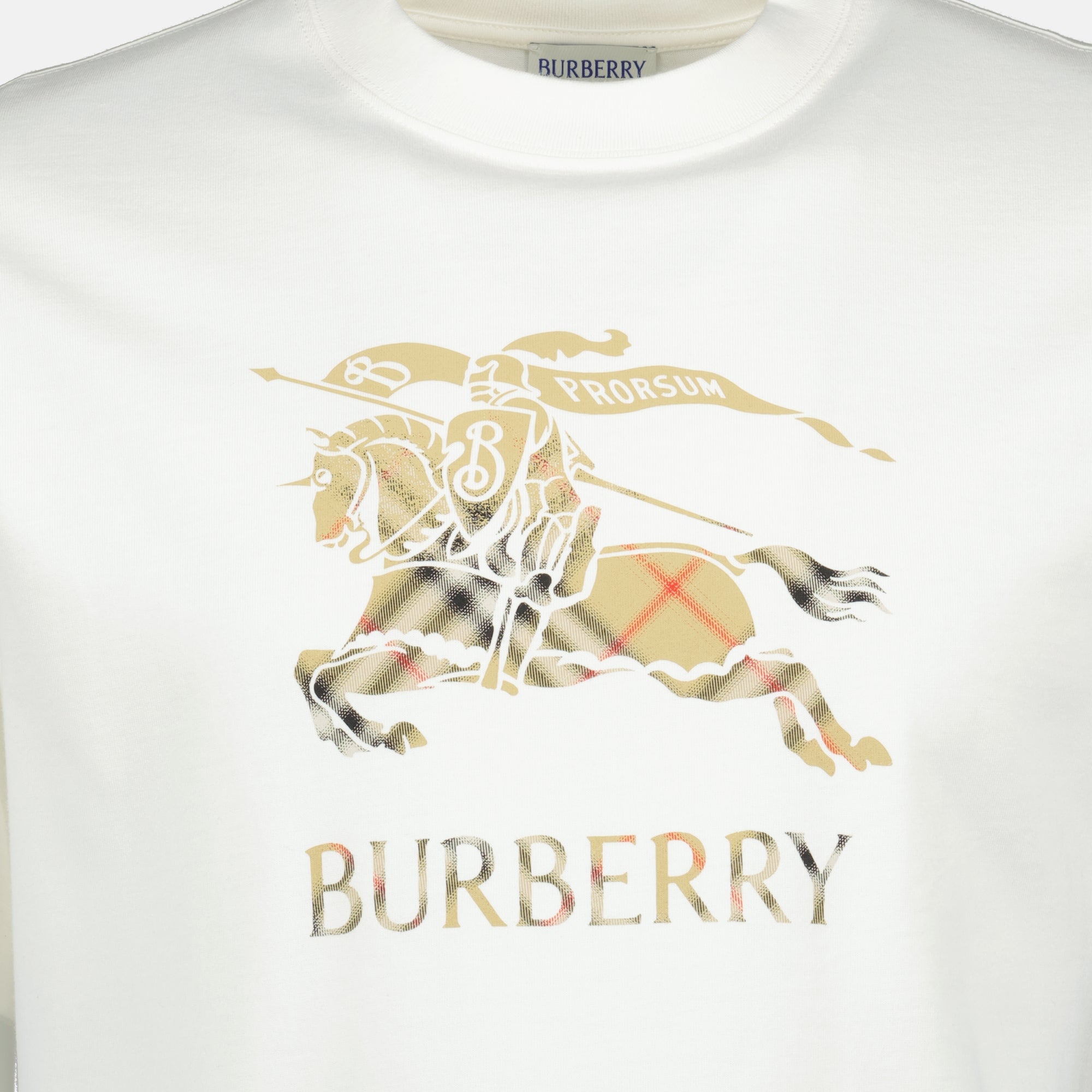 Bild des weißen EKD-T-Shirts der Marke Burberry für Herren - Frühjahr/Sommer 2026 - Detailansicht_1