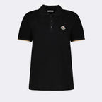 Polos Polo com Logo Moncler Preto Femme