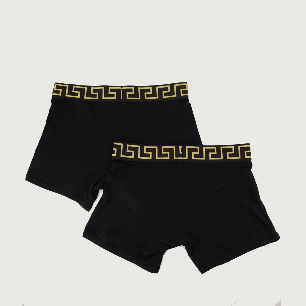 Roupa íntima e homewear Conjunto Boxer Medusa Greca Versace Preto Homme