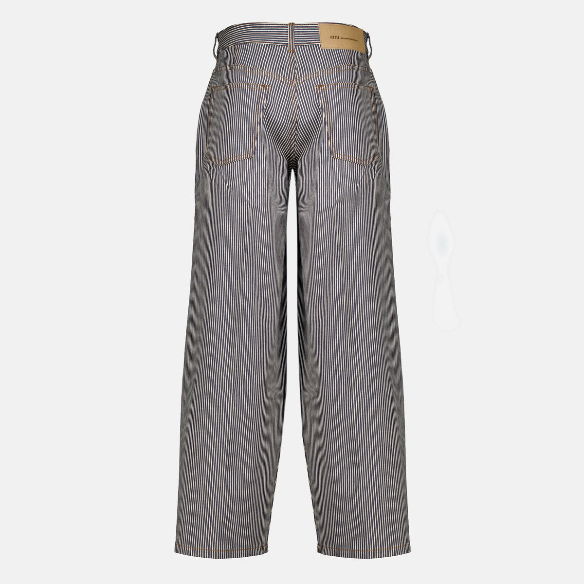 Pantalons Gestreifte Ballonjeans Ami PARIS Gris Femme