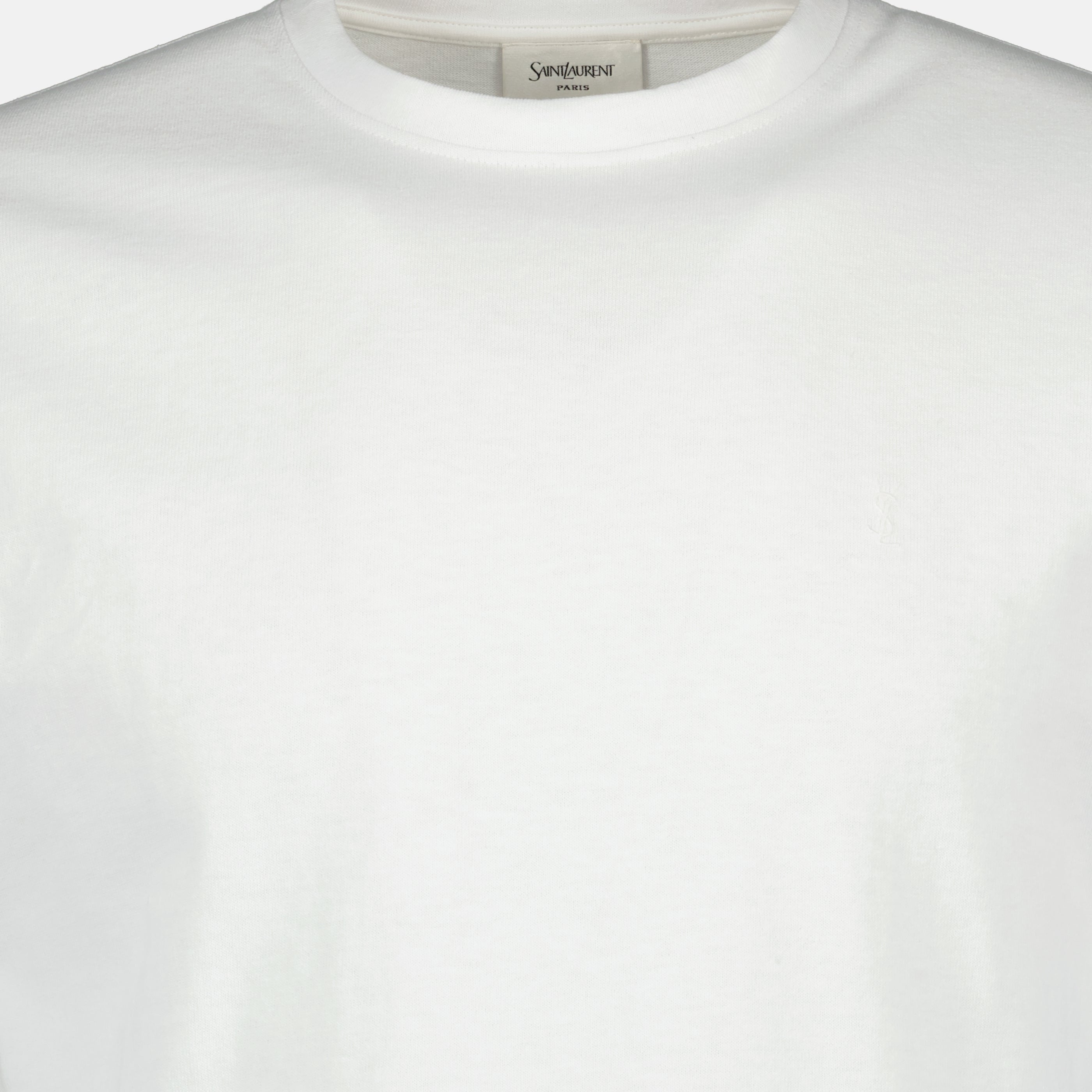 Image de l'article T-shirt cassandre oversize blanc de la marque Saint Laurent pour Homme - Saison Printemps-Été 2026 - Vue détaillée_2