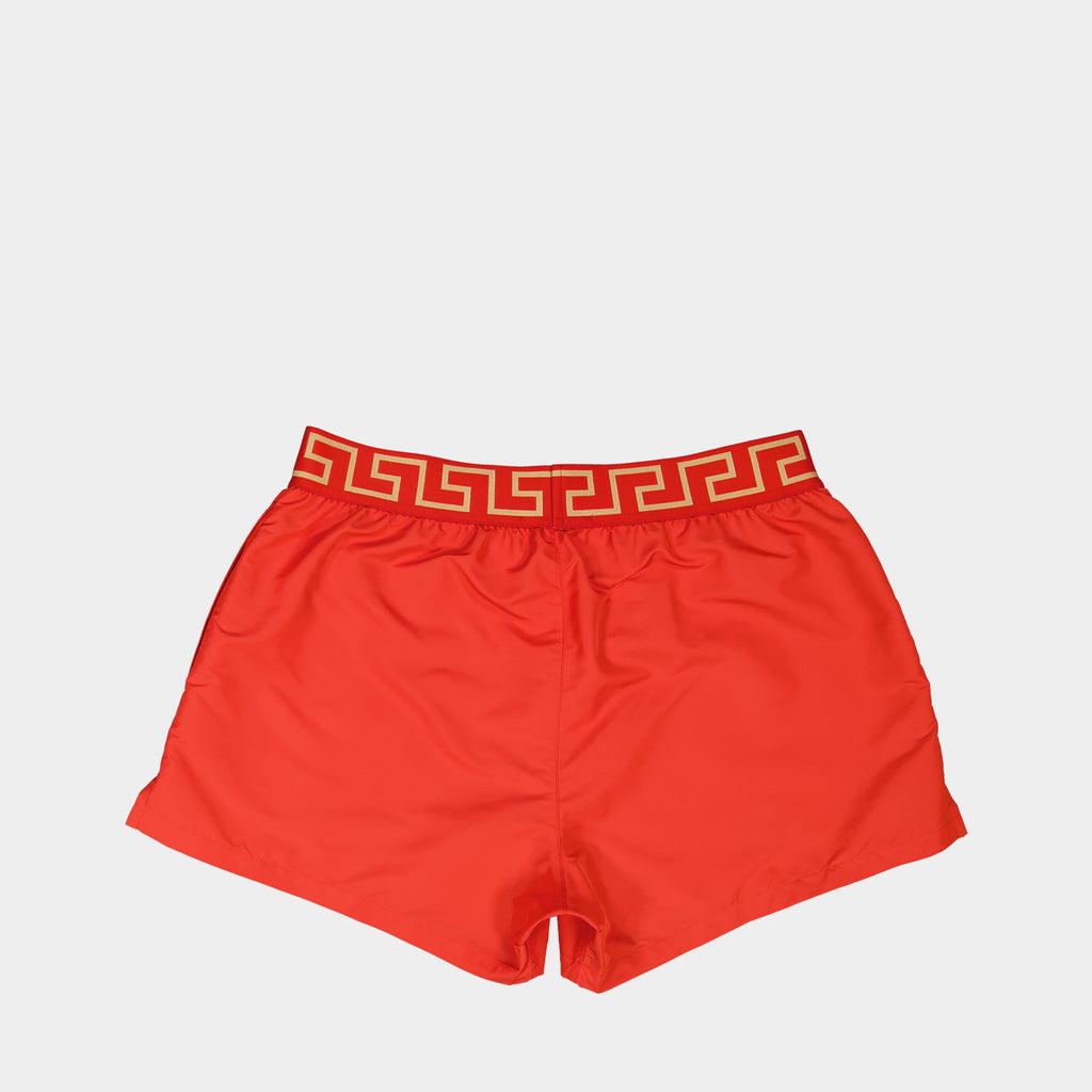Beachwear Medusa Greca Swim Shorts Versace Red Homme