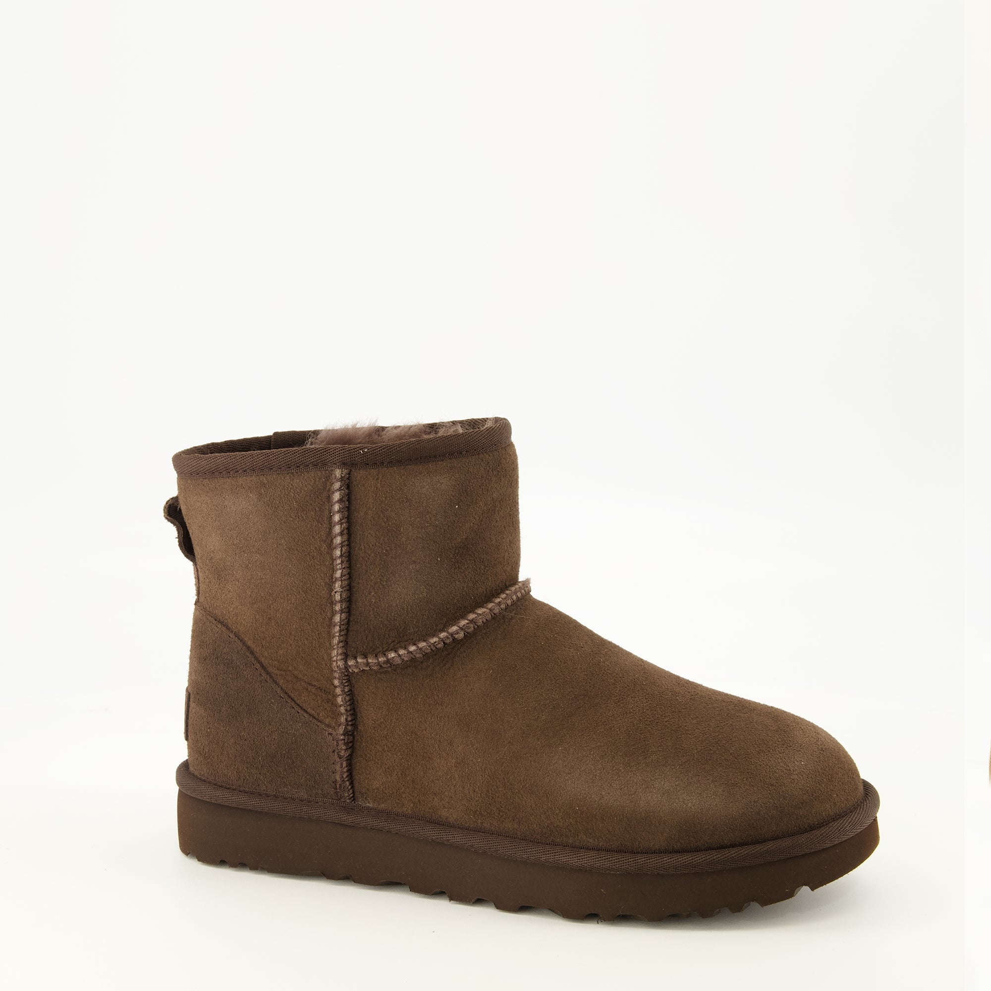 Bottines Classic Mini II Braune Stiefeletten Ugg Marron Femme