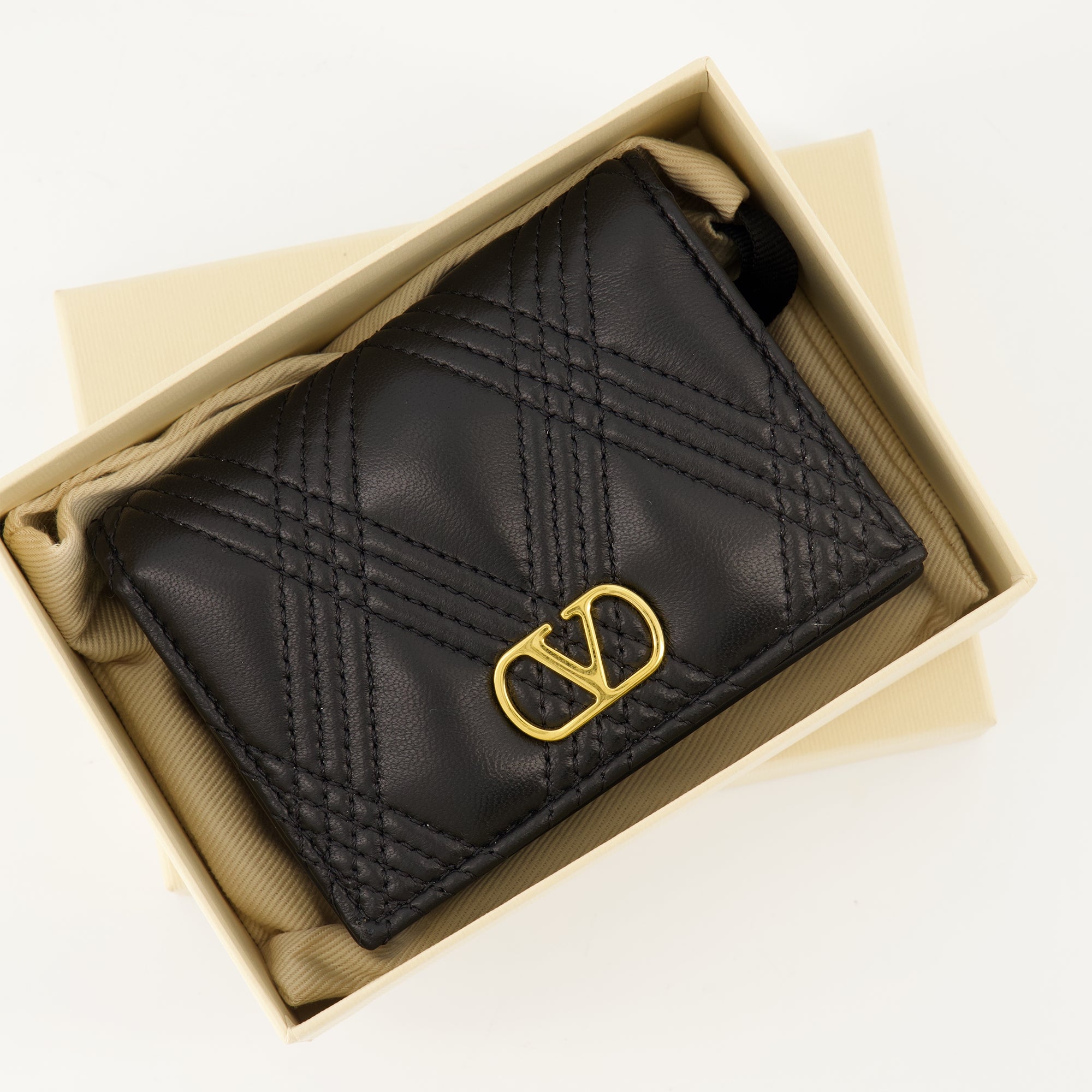 Petite maroquinerie Quiltie 67 Geldbörsen Valentino Garavani Noir Femme