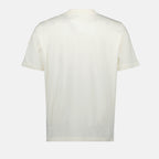 T-shirts Embroidered Logo T-shirt Moncler White Homme