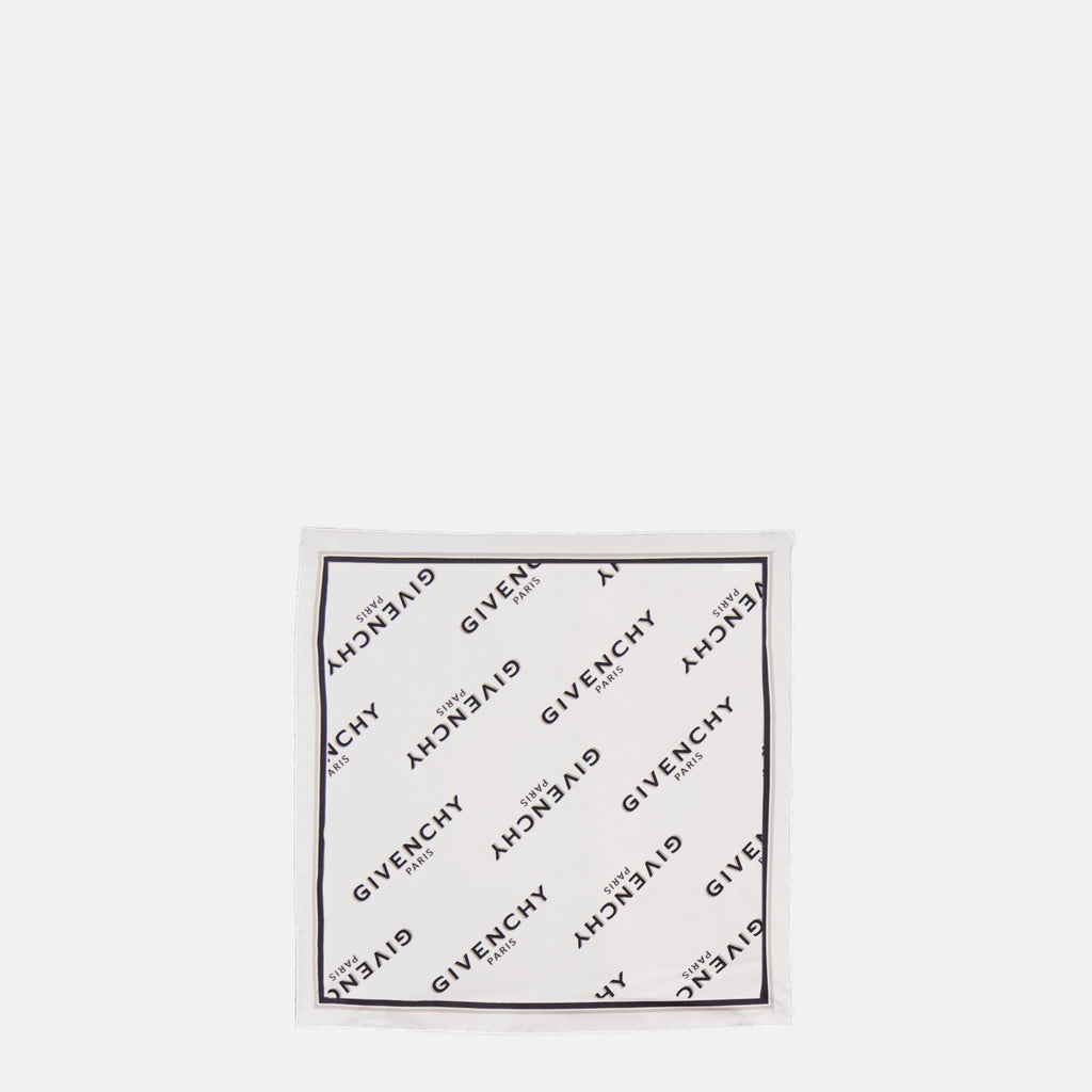 Bild des Givenchy Damen Mini-Seidenschals Shadow in Weiß - Herbst-Winter 2025 - Frontansicht