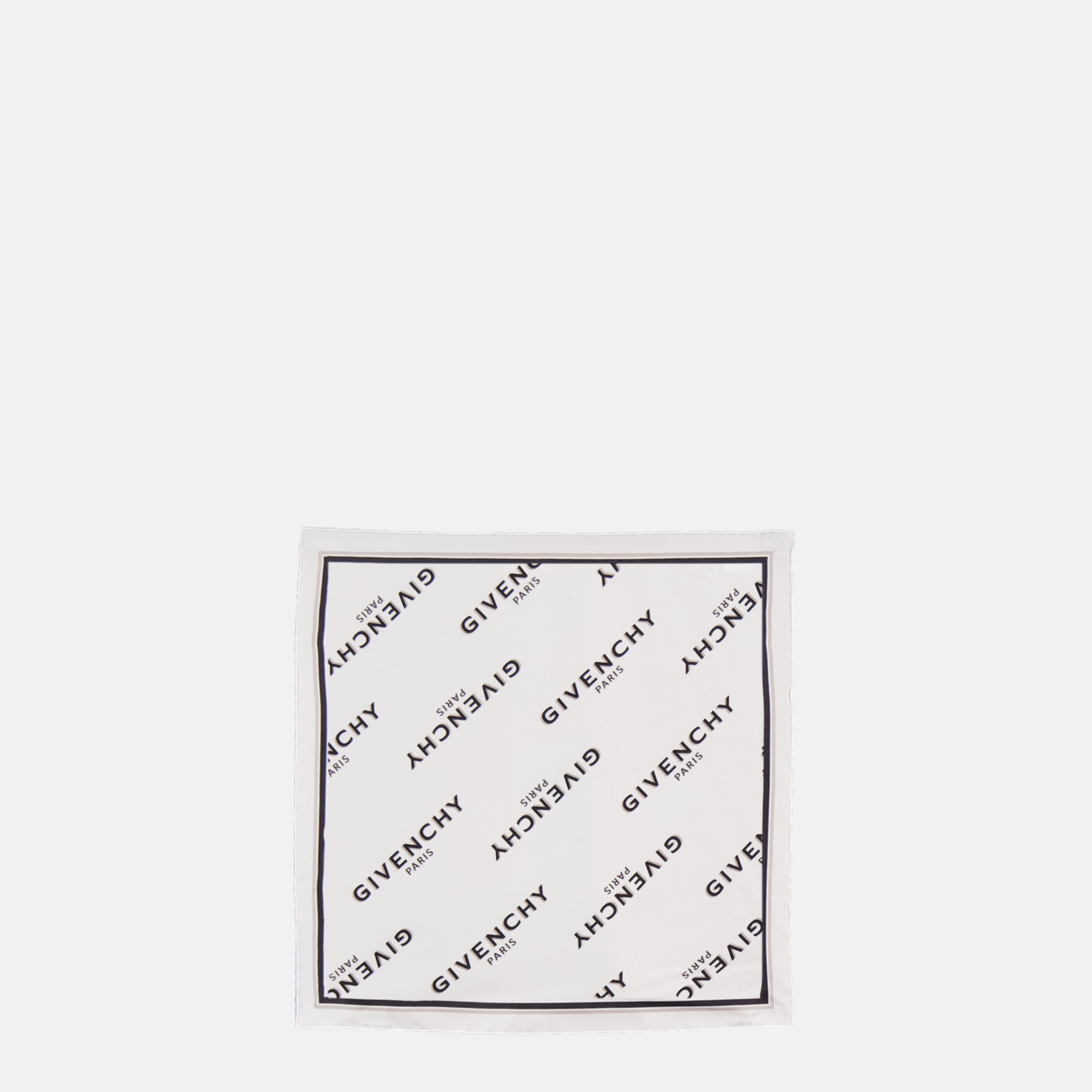 Bild des Givenchy Damen Mini-Seidenschals Shadow in Weiß - Herbst-Winter 2025 - Frontansicht
