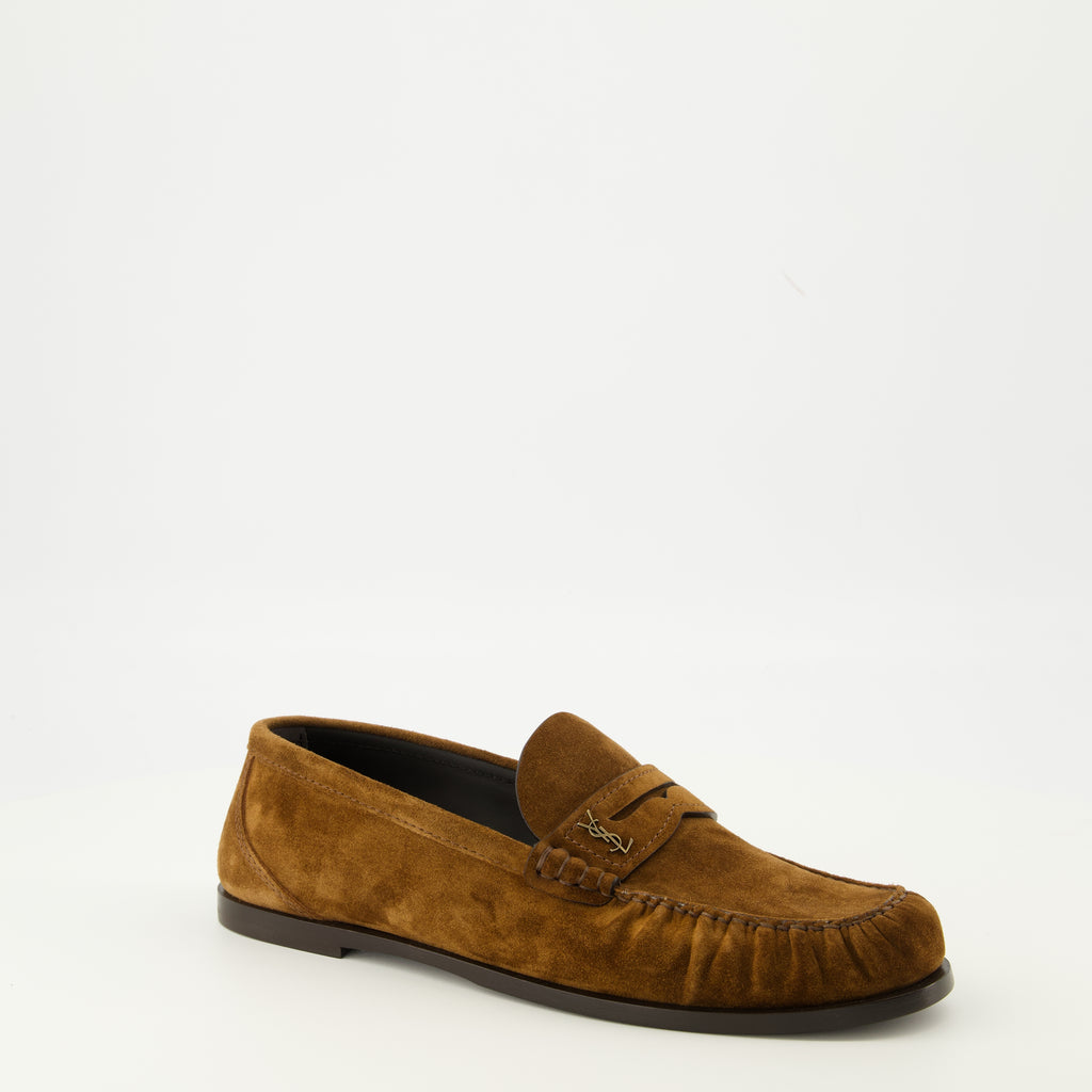Imagen de los mocasines Laurent de la marca Saint Laurent para Hombre - Temporada Otoño-Invierno 2025 - Vista tres cuartos frontal derecha