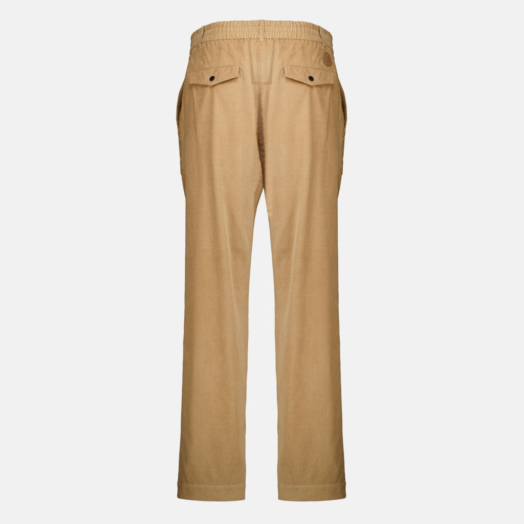 Pantalons Pantalon en velours côtelé beige Moncler Beige Homme