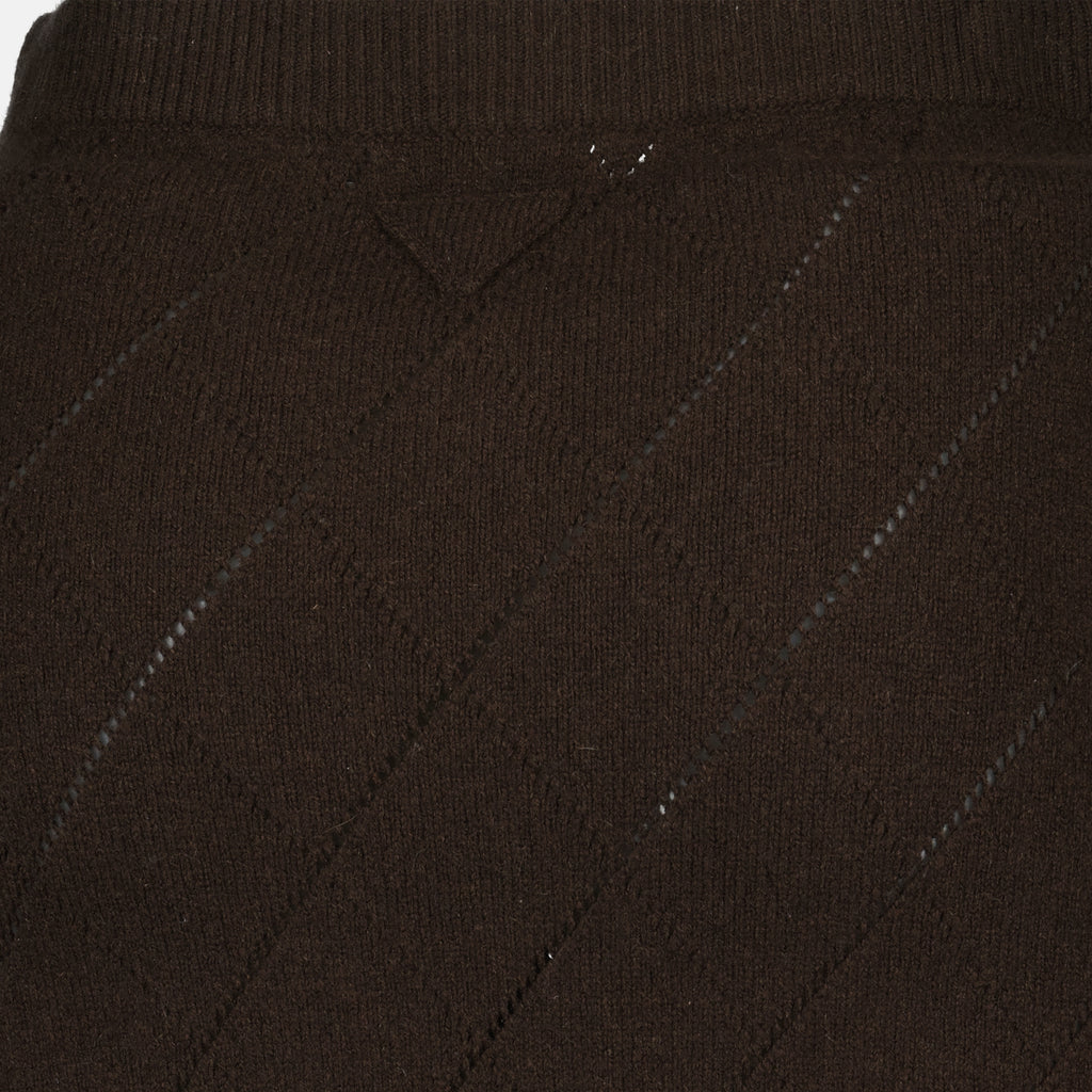 Image de l'article Jupe en laine de la marque Prada pour Femme - Saison Automne-Hiver 2025 - Vue détaillée_1