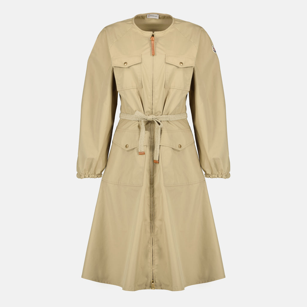 Robes Abito in Popeline Beige Moncler Beige Femme