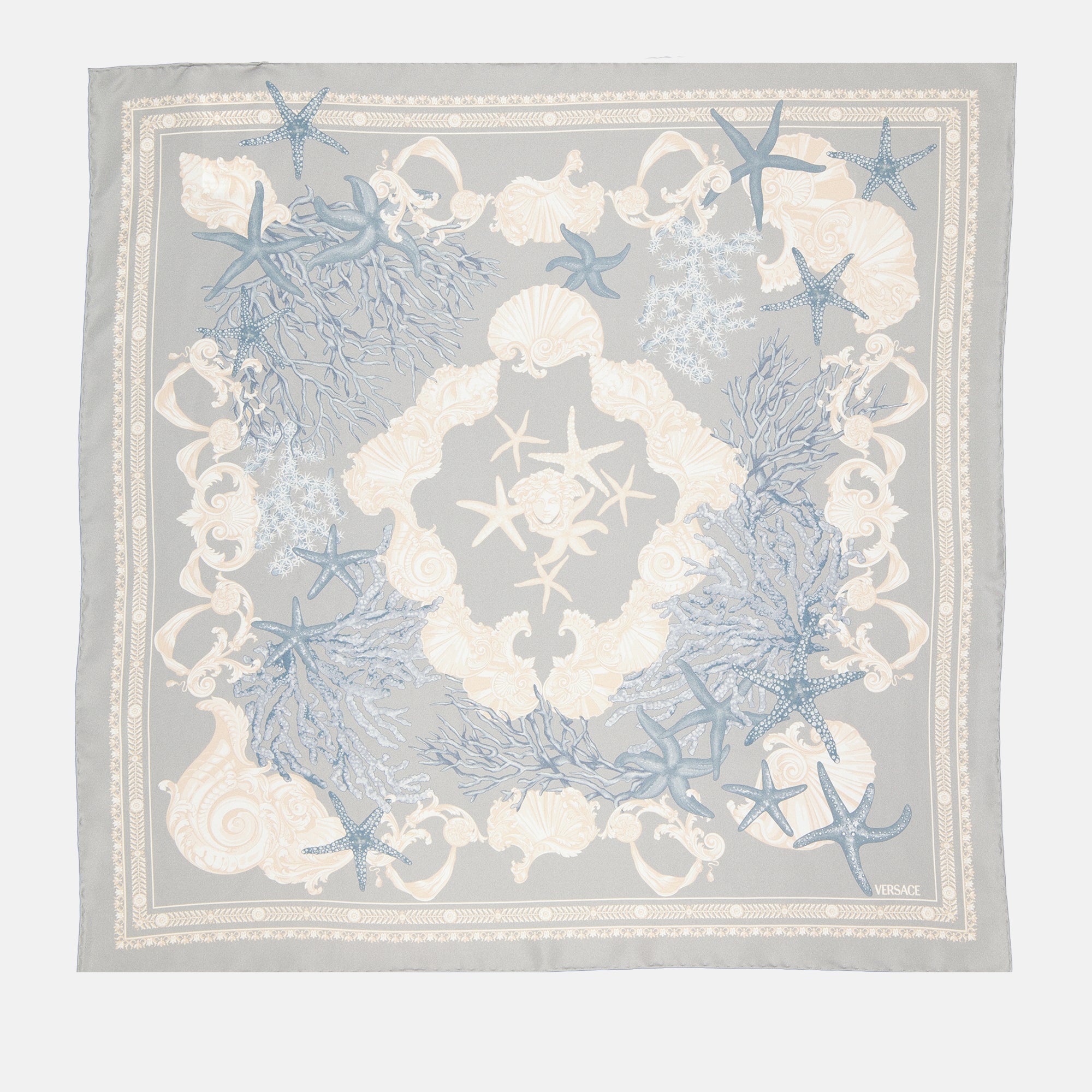 Schals und handschuhe Foulard Barocco Sea Versace Blau Femme