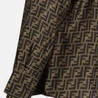 Hemden FF Braune Seidenbluse Fendi Braun Femme