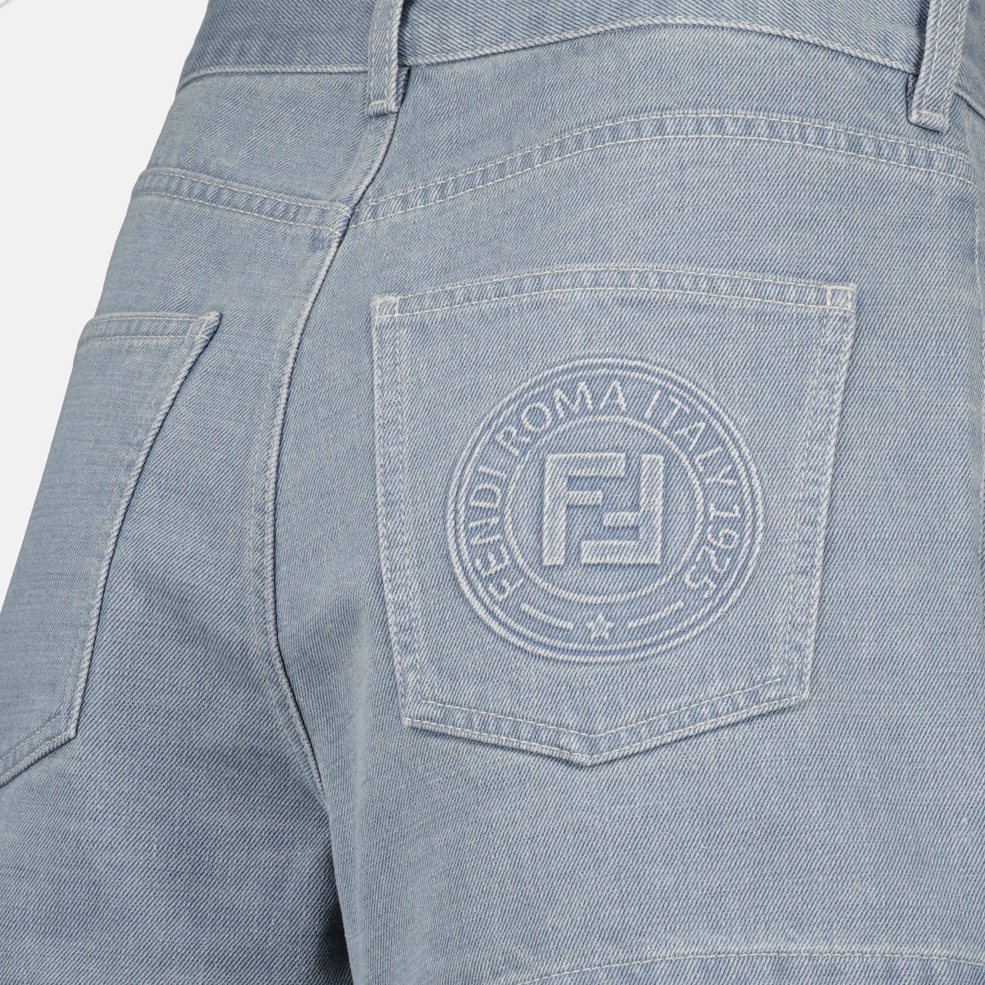 Shorts Denim Shorts Fendi Blue Femme