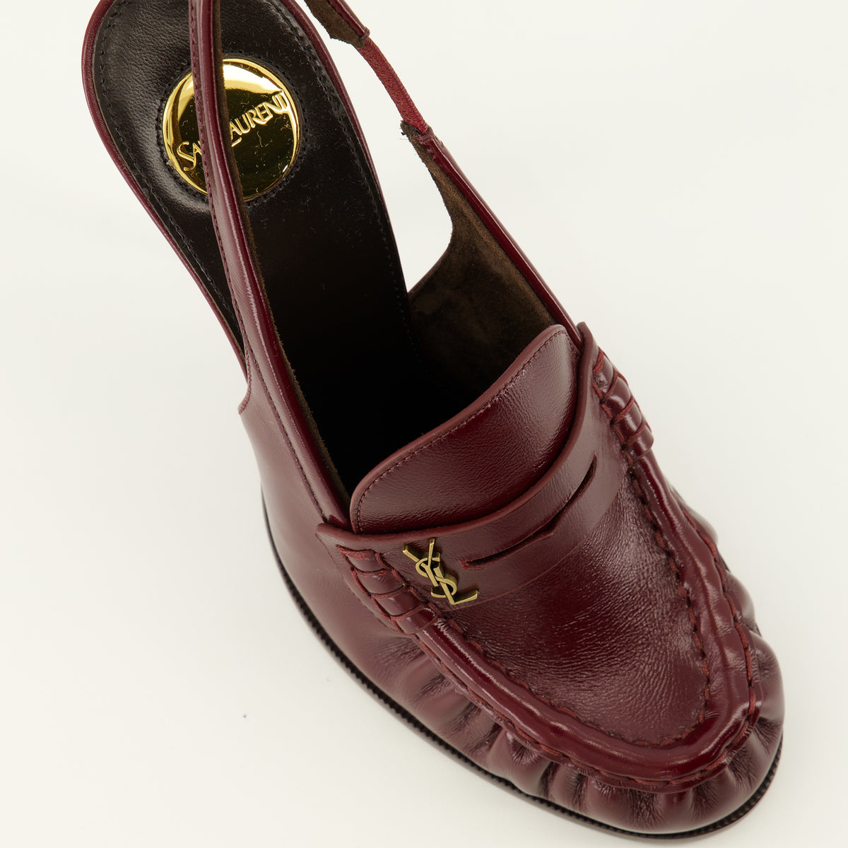 Escarpins Escarpins Loafer Slingbacks bodeaux Saint Laurent Bordeaux Femme