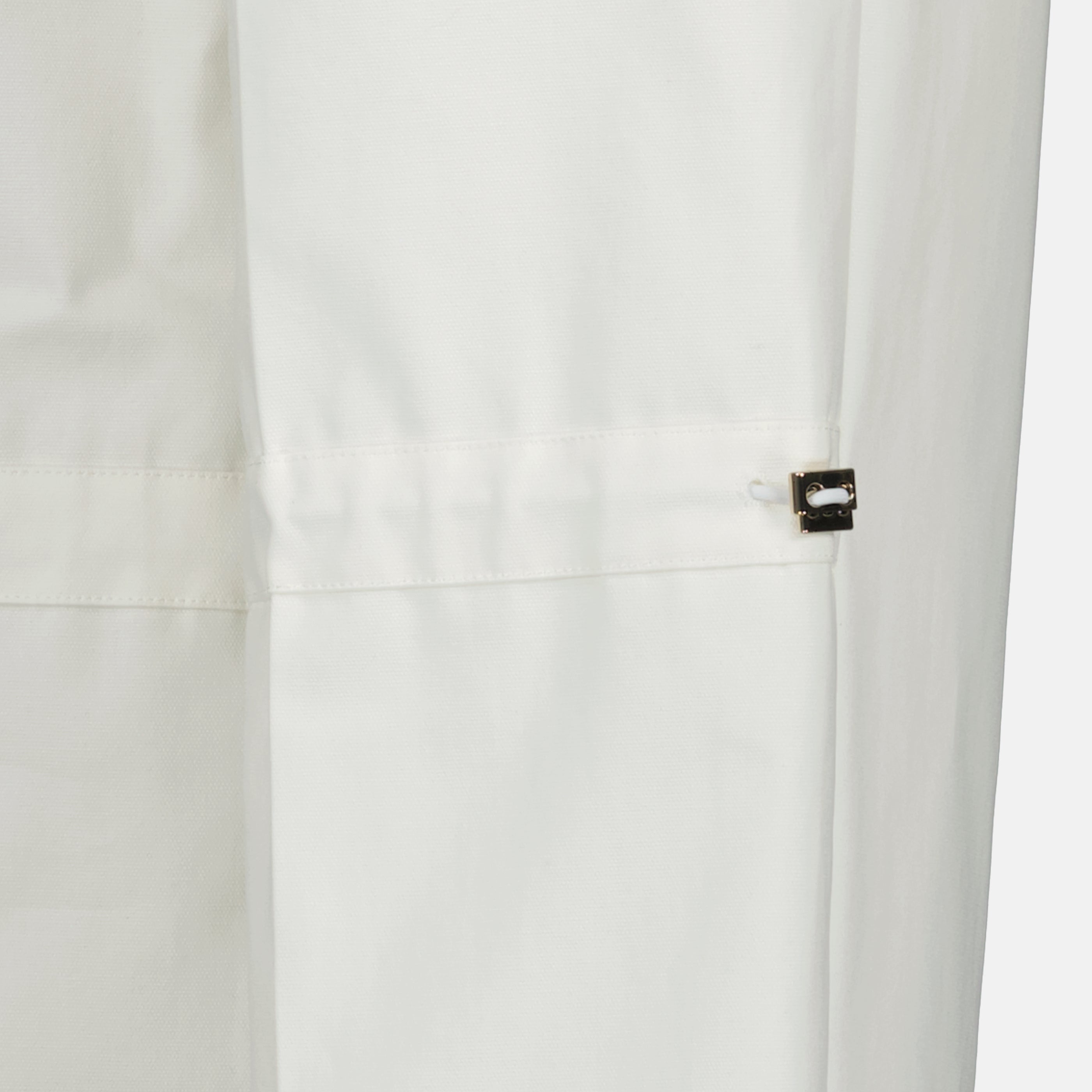 Pantalons Pantalon blanc en toile de coton Fendi Blanc Femme