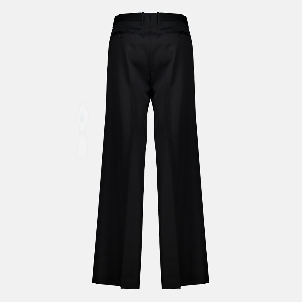 Pantalons Black Pleated Trousers Fendi Noir Femme