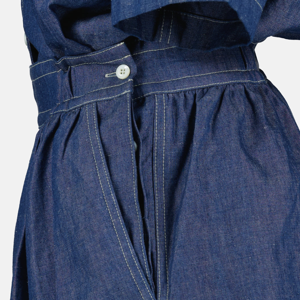 Bild des blauen Jeans-Overall von Prada für Damen - Frühjahr/Sommer 2026 - Detailansicht_2