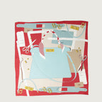 Schals und handschuhe Seidenschal Fendi Blau Femme