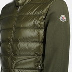 재킷 투톤 퀼팅 재킷 Moncler 카키색 옷감 Homme
