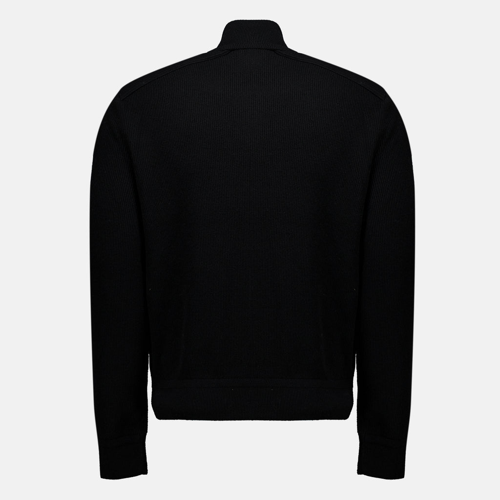Vestes Cardigan zippé matelassé noir Moncler Noir Homme