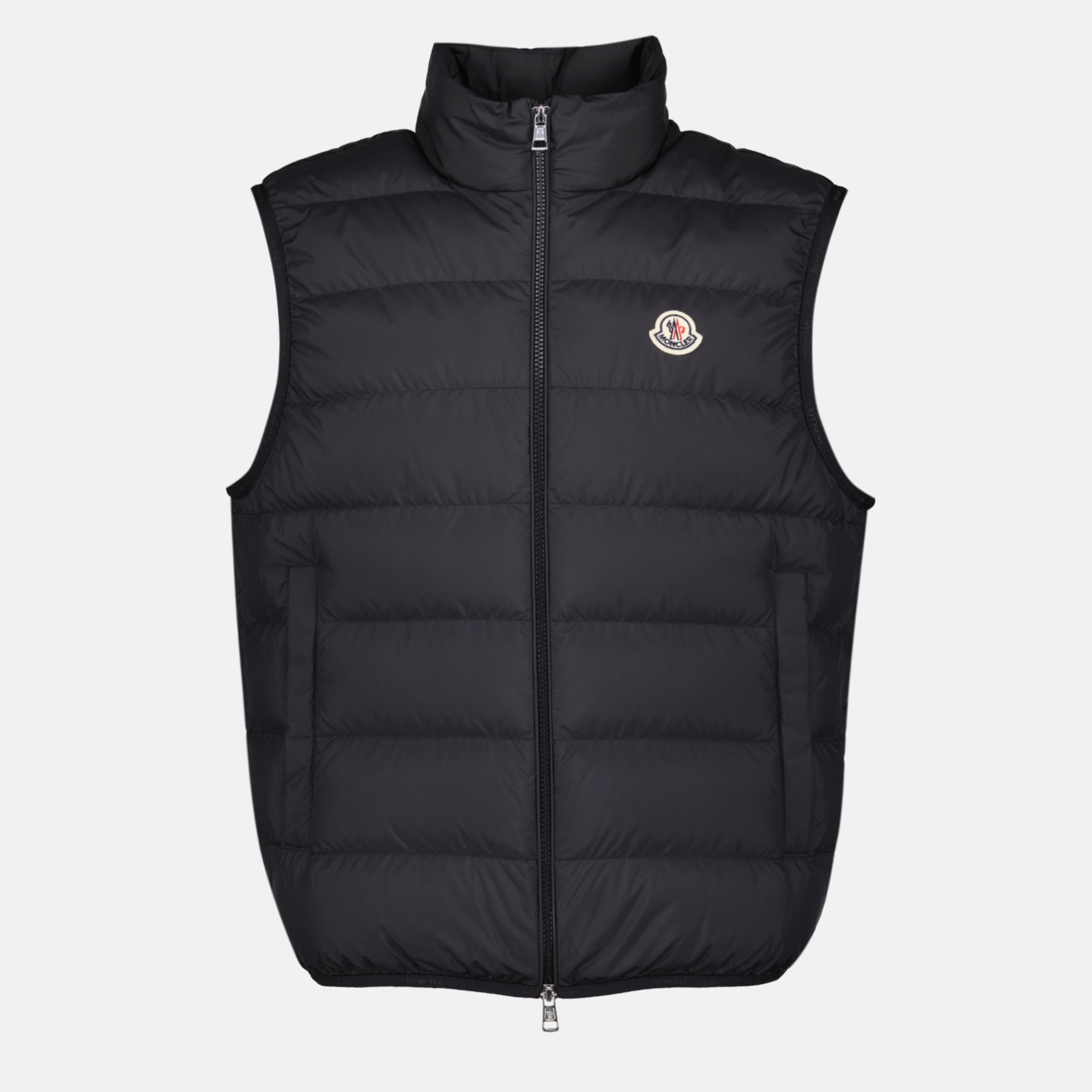 Vestes Contrin Black Sleeveless Down Jacket Moncler Noir Homme