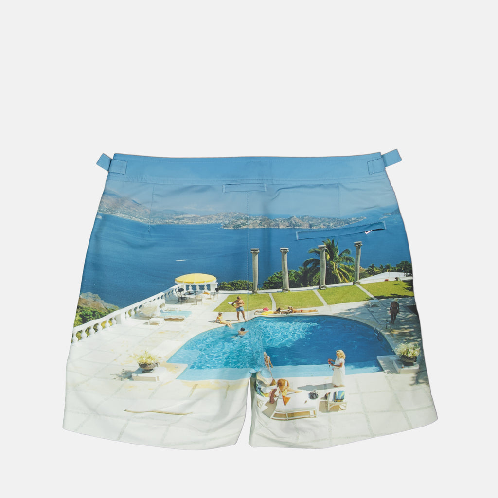 Beachwear Short de bain Bulldog photographic Orlebar Brown Bleu Homme