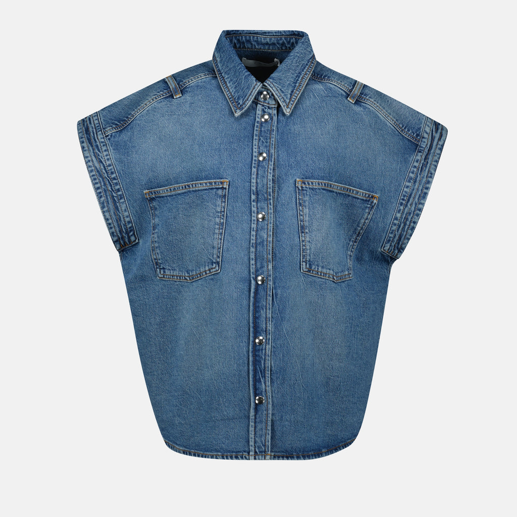 Vestes Veste en jean Elycia Iro Bleu Femme