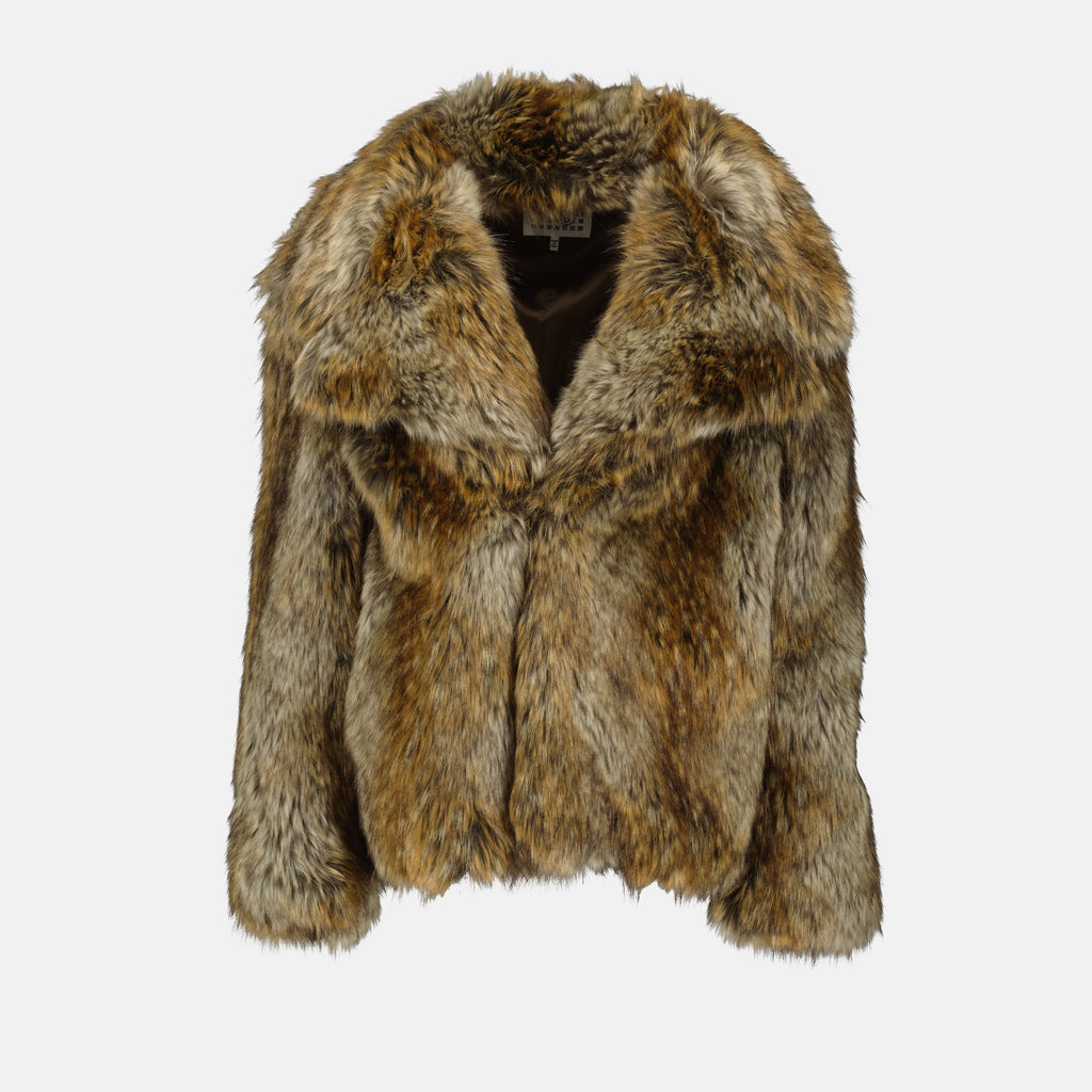 Image de l'article Veste en fausse fourrure de la marque Mm6 pour Femme - Saison Automne-Hiver 2025 - Vue de Face