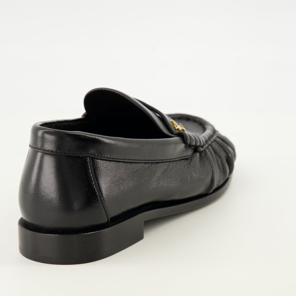 Mocassins ルーファー サプル ブラック モカシン Saint Laurent Noir Femme