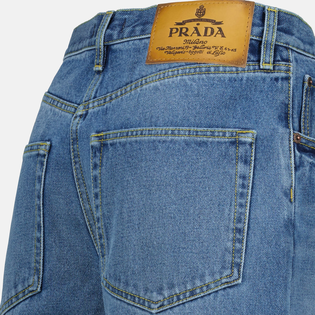 Shorts Denim Shorts Prada Blue Femme