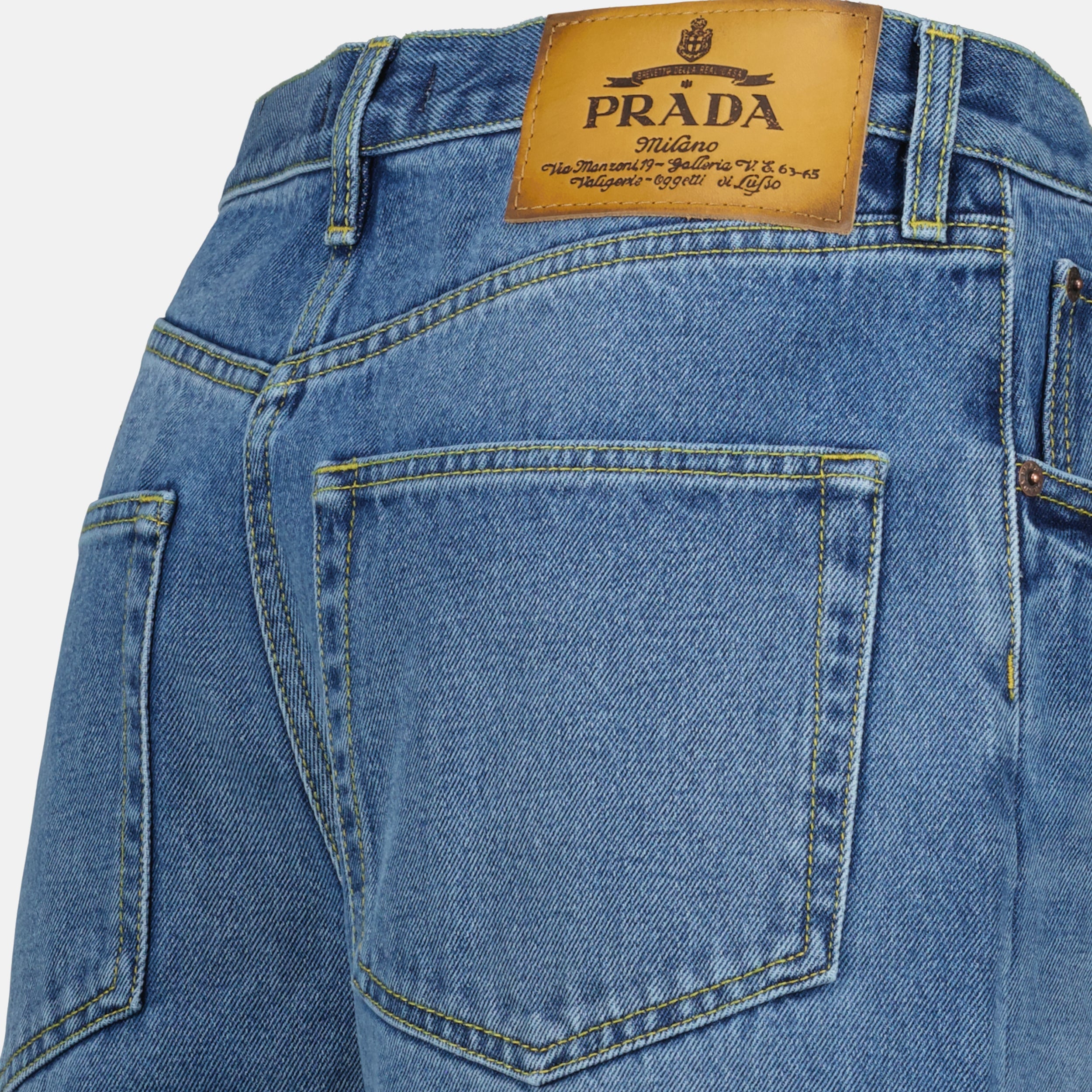 Shorts Denim Shorts Prada Blue Femme