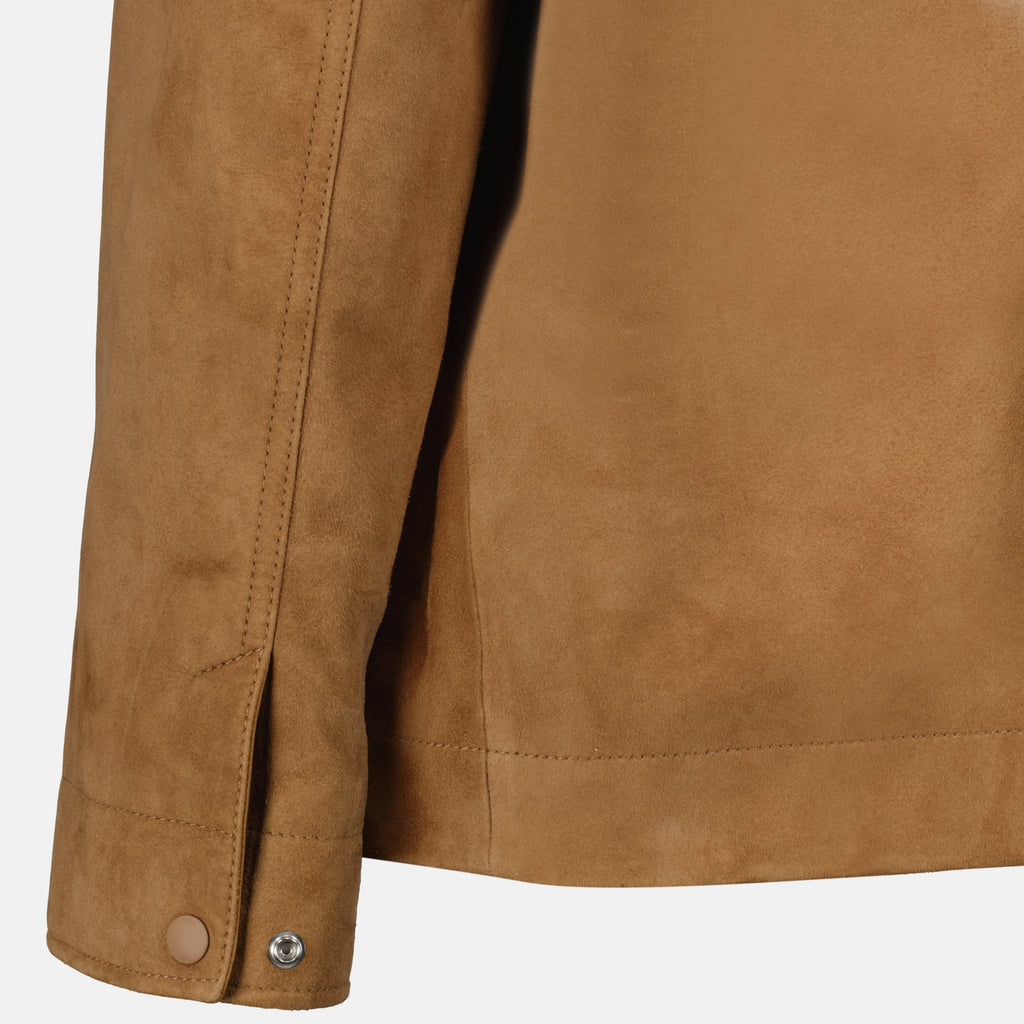 Manteaux Blouson en cuir d'agneau Dior Marron Homme