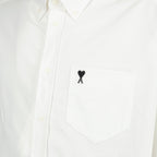 Image de l'article Chemise boxy AMI de coeur blanche de la marque Ami PARIS pour Homme - Saison Printemps-Été 2026 - Vue détaillée_1