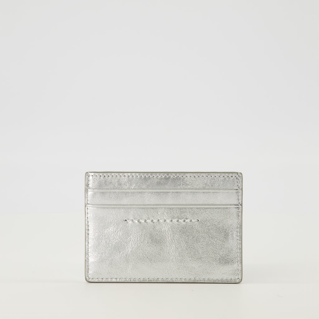 Bild des metallischen Numeric-Kartenhalters der Marke Mm6 für Unisex - Frühjahr-Sommer 2026 - Rückansicht