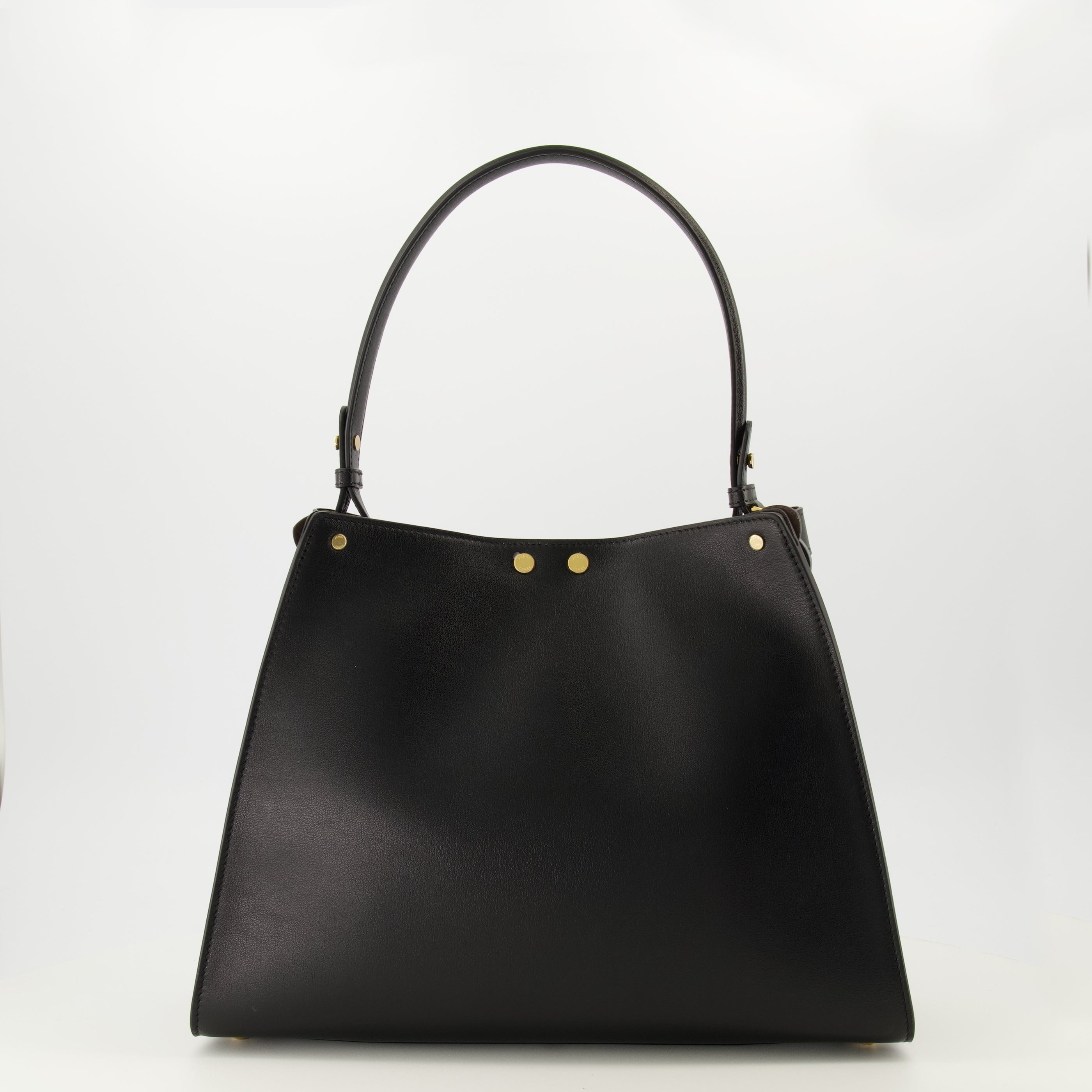 Sacs à main et épaule Sac Fendi Way medium en cuir noir Fendi Noir Femme