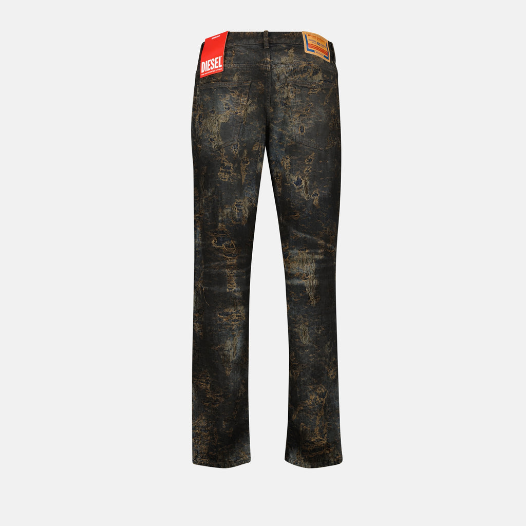 Pantalones Jean droit 2023 Diesel Marrón Homme