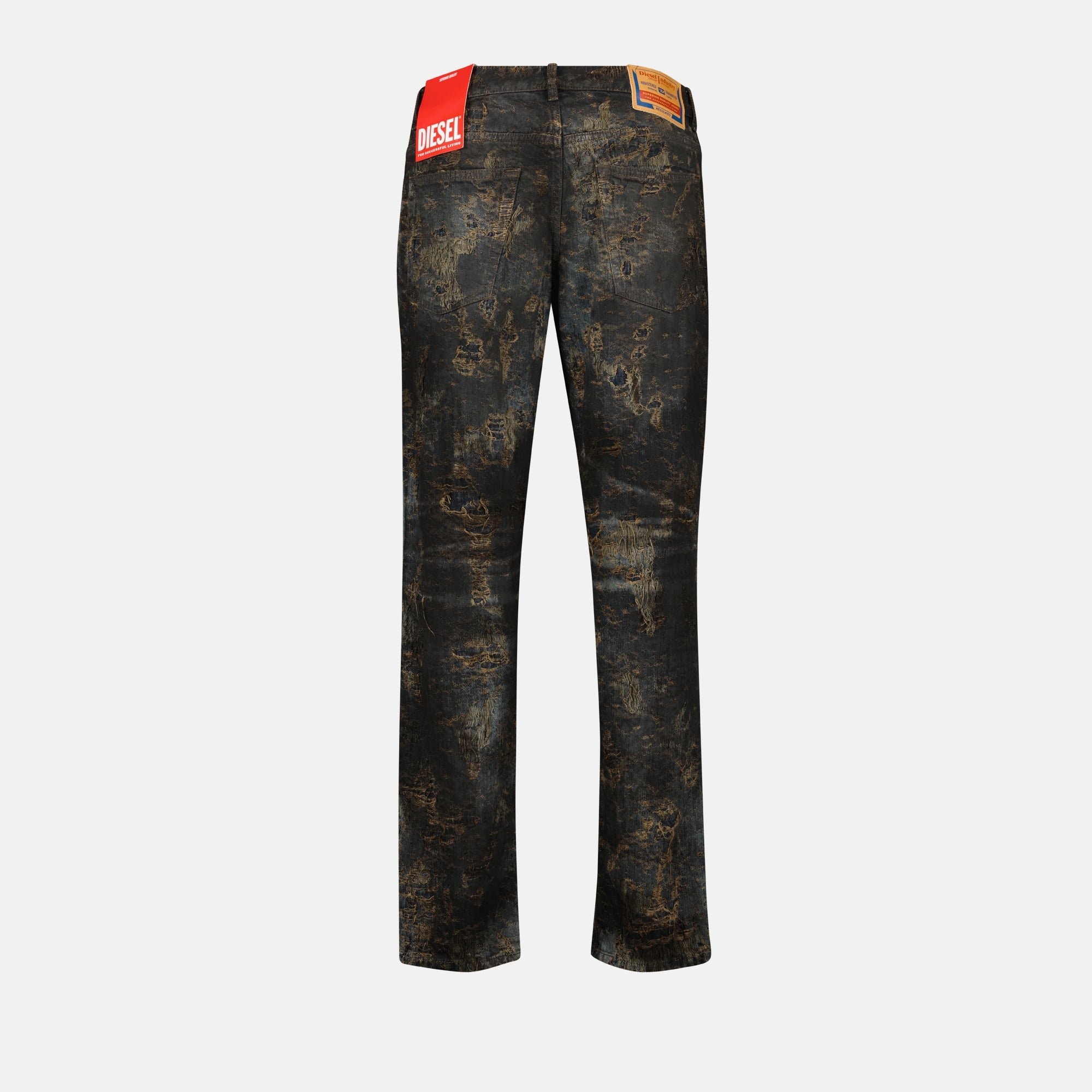 Pantalones Jean droit 2023 Diesel Marrón Homme