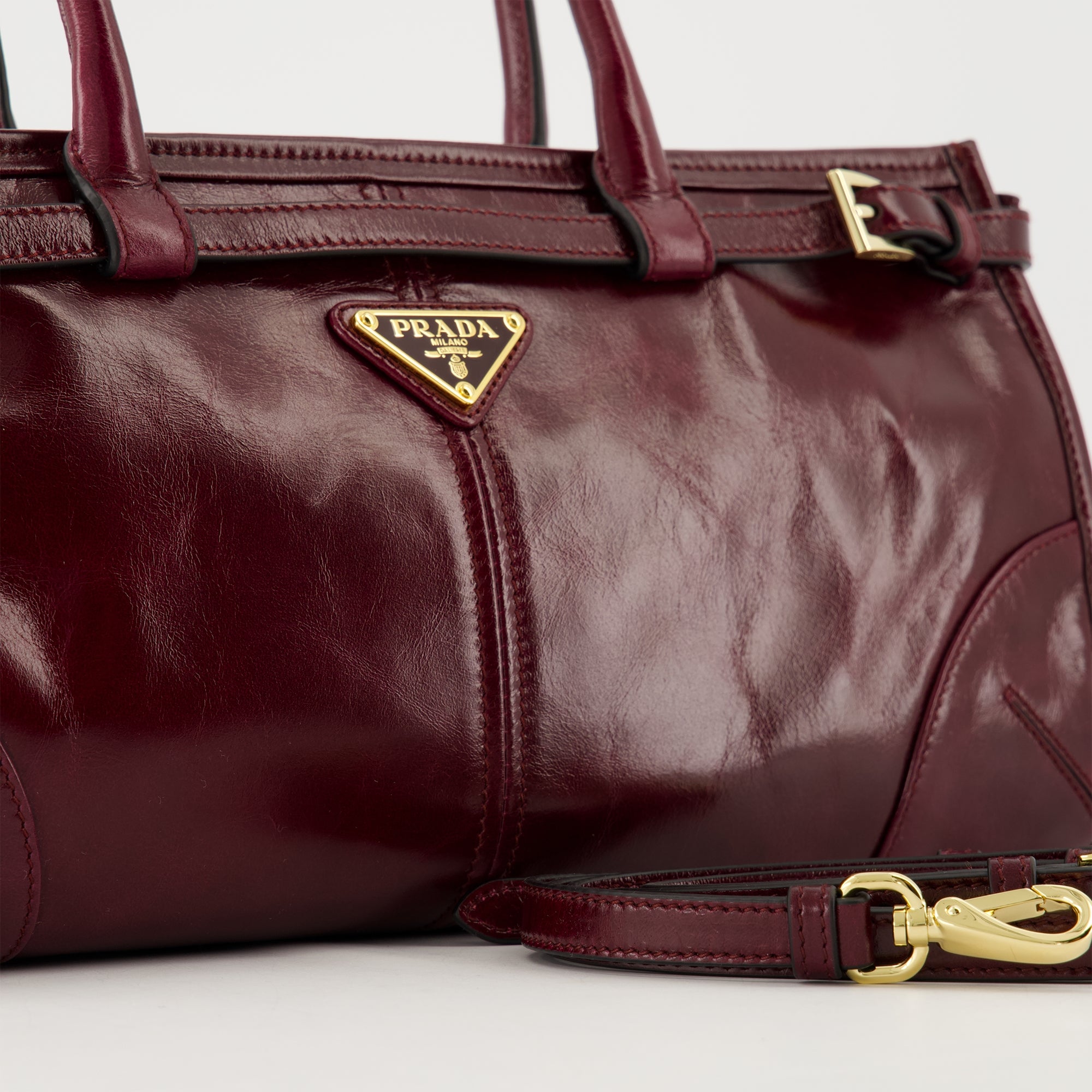 Sacs à main et épaule Bonnie Bag Prada Bordeaux Femme