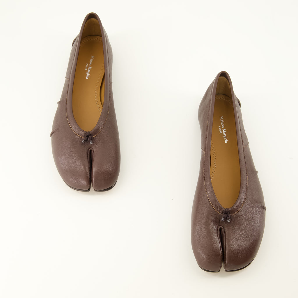 Chaussures plates Tabi Braune Ballerinas Maison Margiela Marron Femme