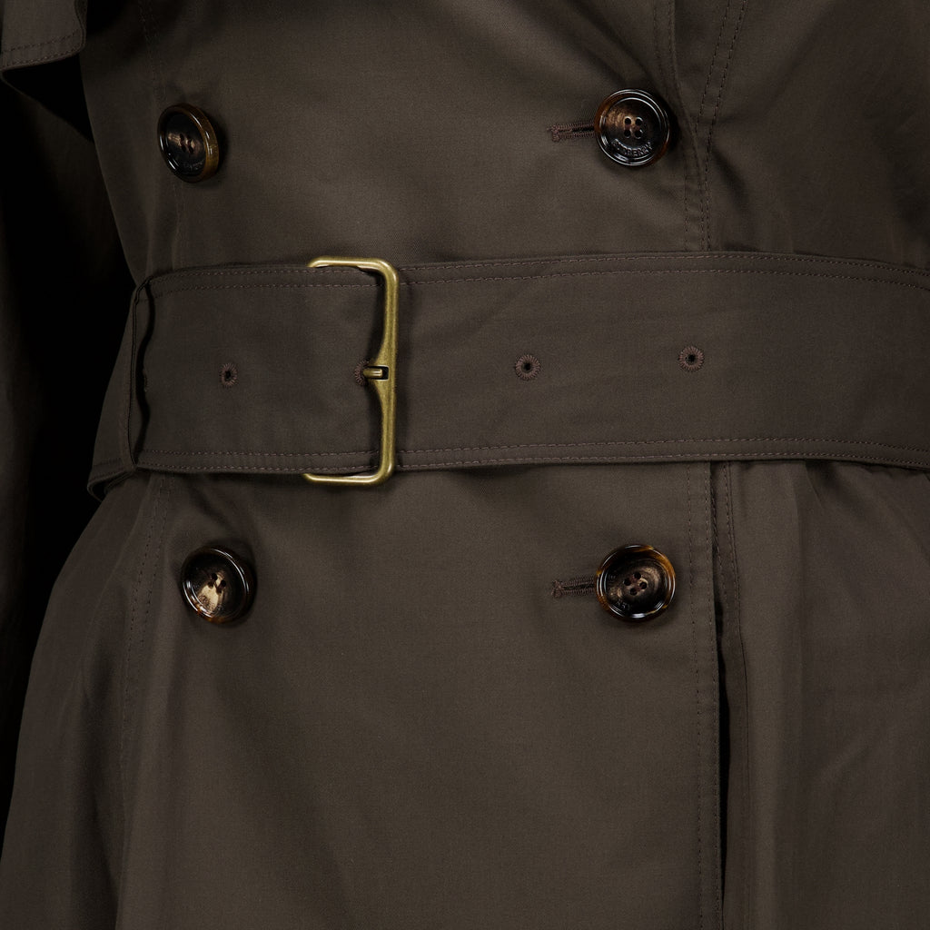 Manteaux ペンブリー ロング トレンチ ブラウン ガバジン Burberry Marron Femme