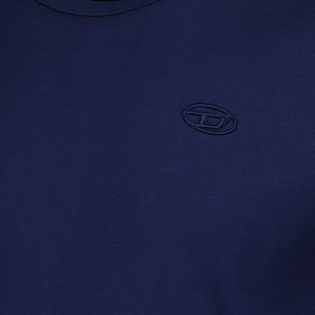 T-shirts T-shirt bleu T-Adjust-Slits Diesel Bleu Homme