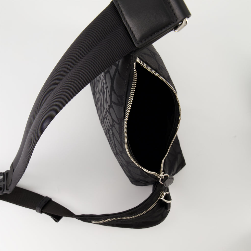 Belt bags Sacoche en nylon iconographe Valentino Garavani Black Homme