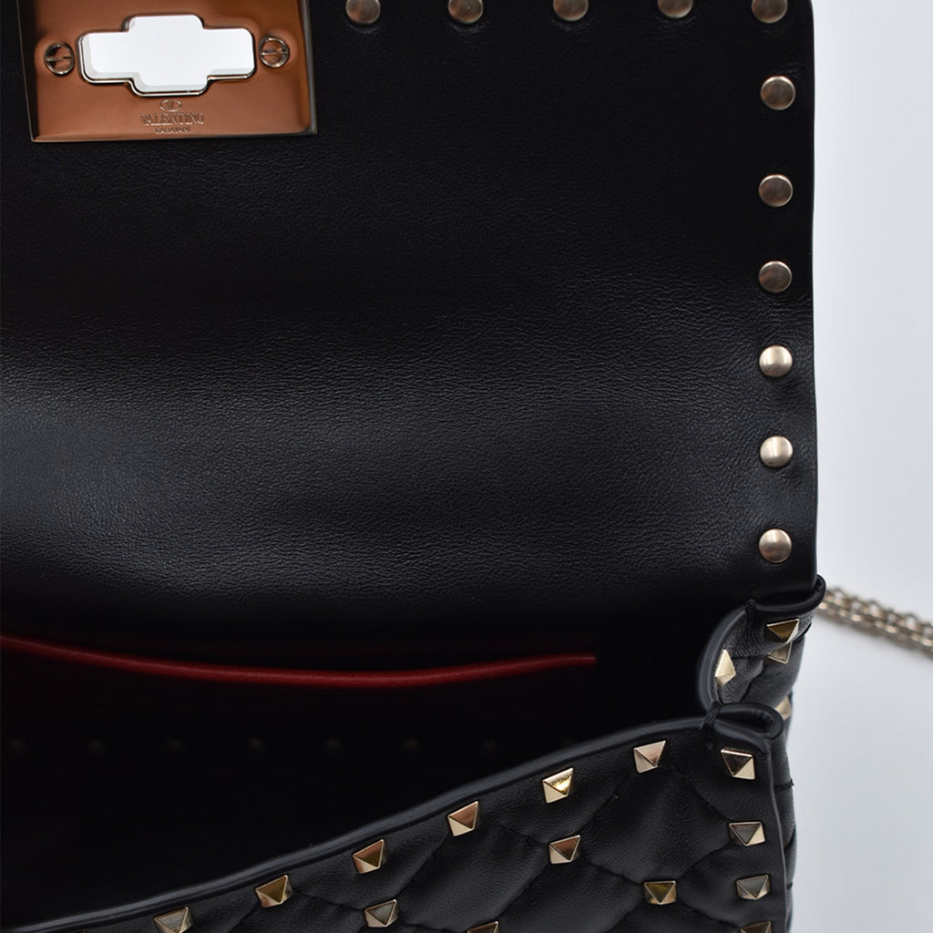 Borse a tracolla Sac Rockstud Spike Valentino Garavani Nero Femme