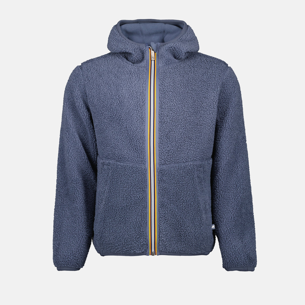 Vestes Veste Jack Sherpa réversible K-Way Gris Homme